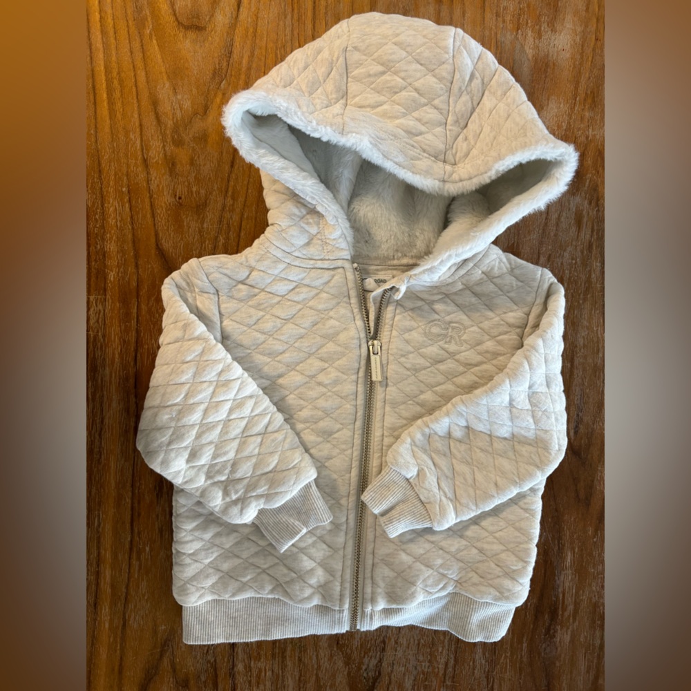 Quilted White Hooded Jacket by Country Road